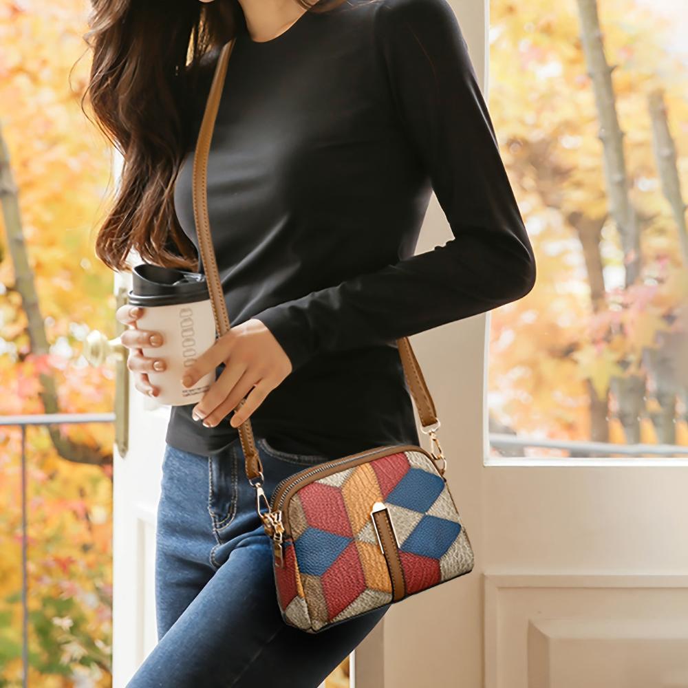 Luna | Mini-torba na ramię w stylu patchwork
