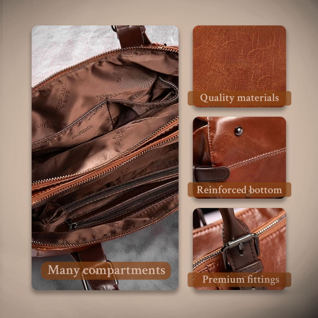 Silke | Timeless Luxury Handbag with a Bold Accent