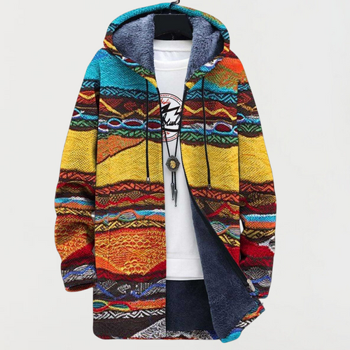 Elena | Bluza z kapturem w stylu tribal