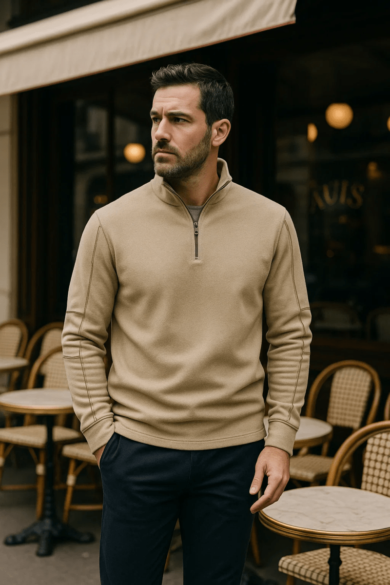 Sweter Alpine z półzamkiem