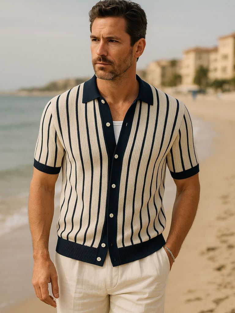 Atlantic Frame Knit Polo