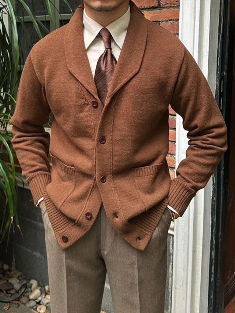 Brytyjski Sweter Kardigan