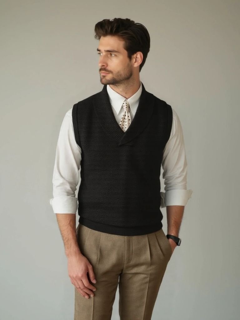 Kamizelka dzianinowa British Knit