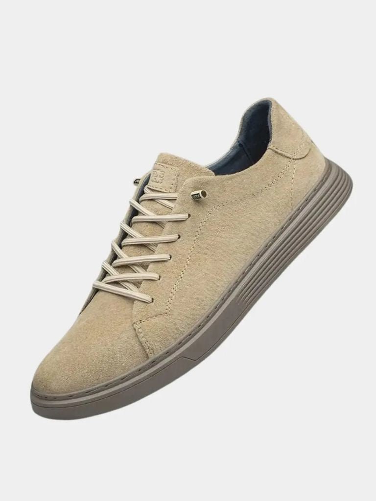 Brązowe Zamszowe Buty Skórzane