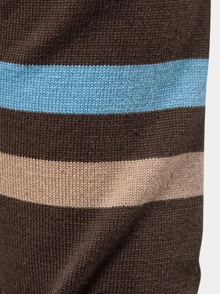Sweter Kardigan z Zipperem i Stojącym Kołnierzem
