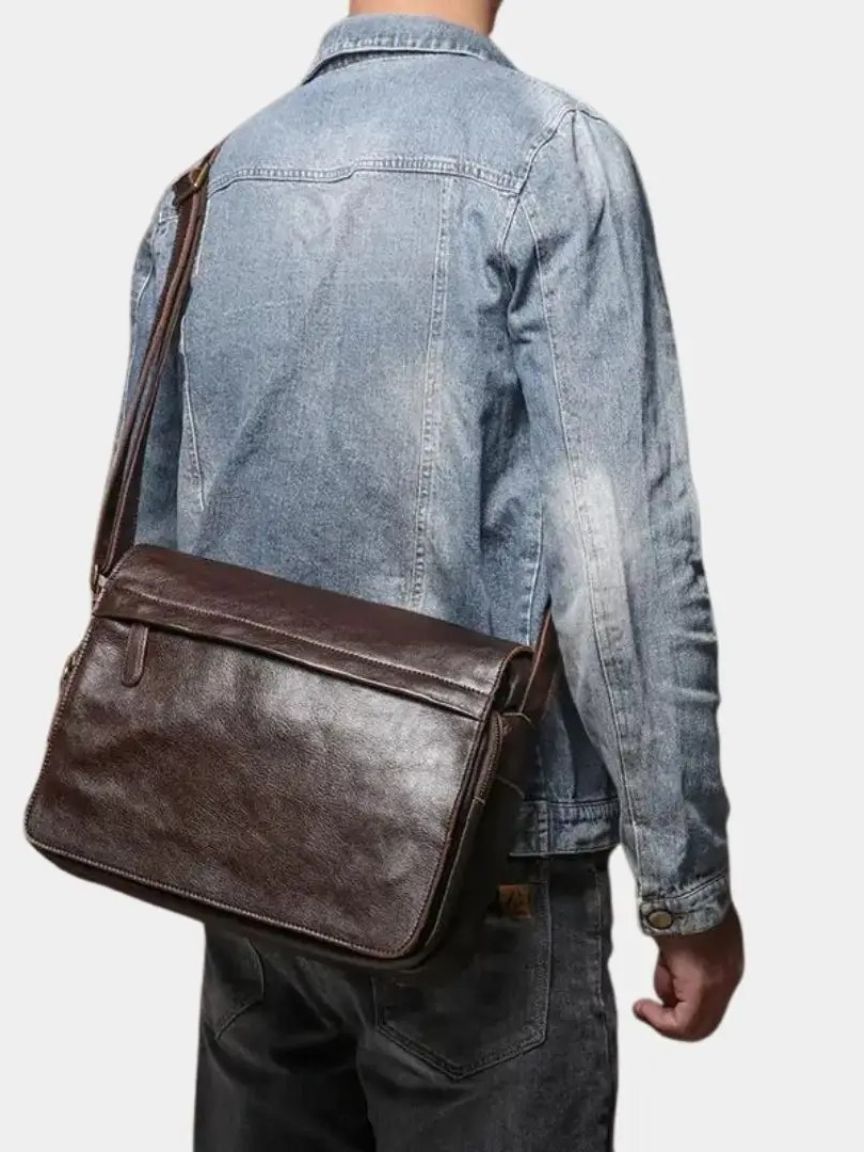 Klasyczna Skórzana Torba Messenger