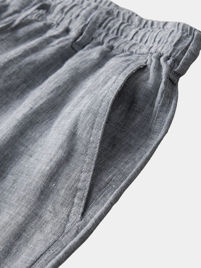 Szorty lniane Gris Mariner