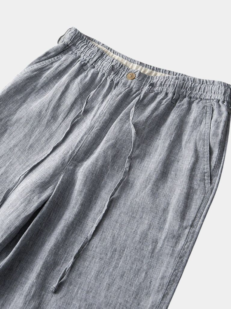 Szorty lniane Gris Mariner