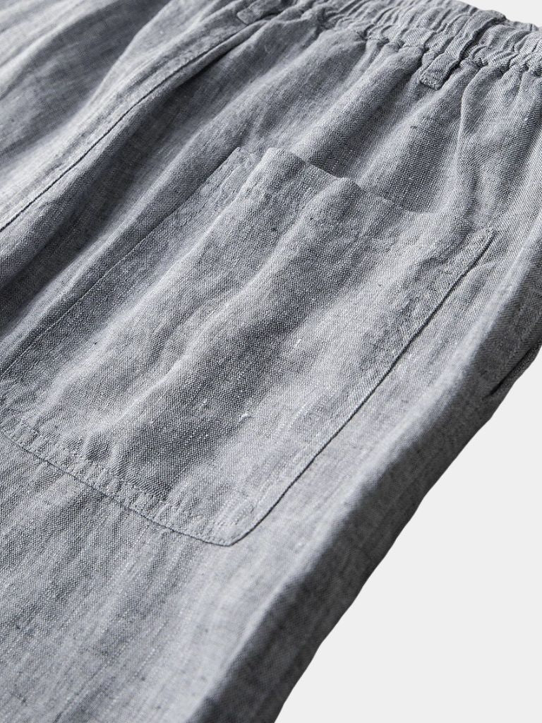 Szorty lniane Gris Mariner