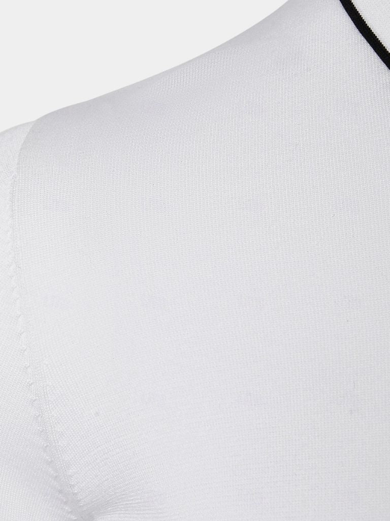 Polo Elite w kolorze kości słoniowej z długim rękawem