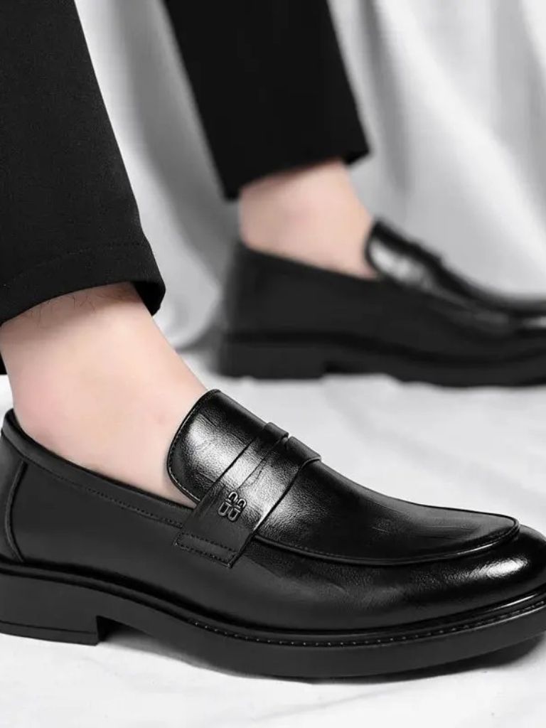 Skórzane Męskie Buty Biznesowe