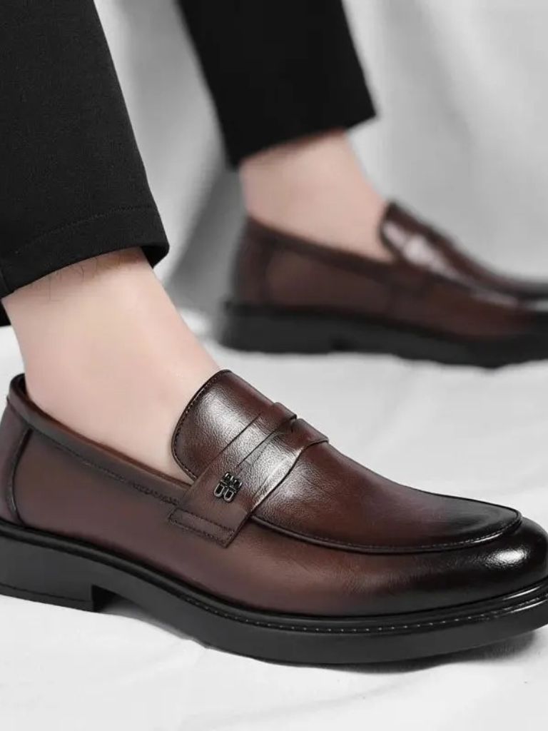 Skórzane Męskie Buty Biznesowe
