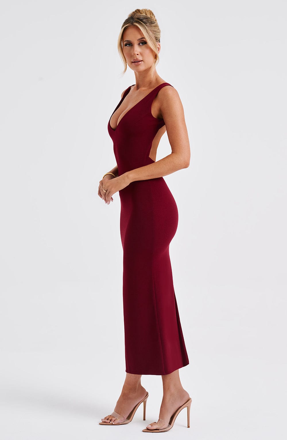 Sukienka Lucinda Midi - Bordeaux