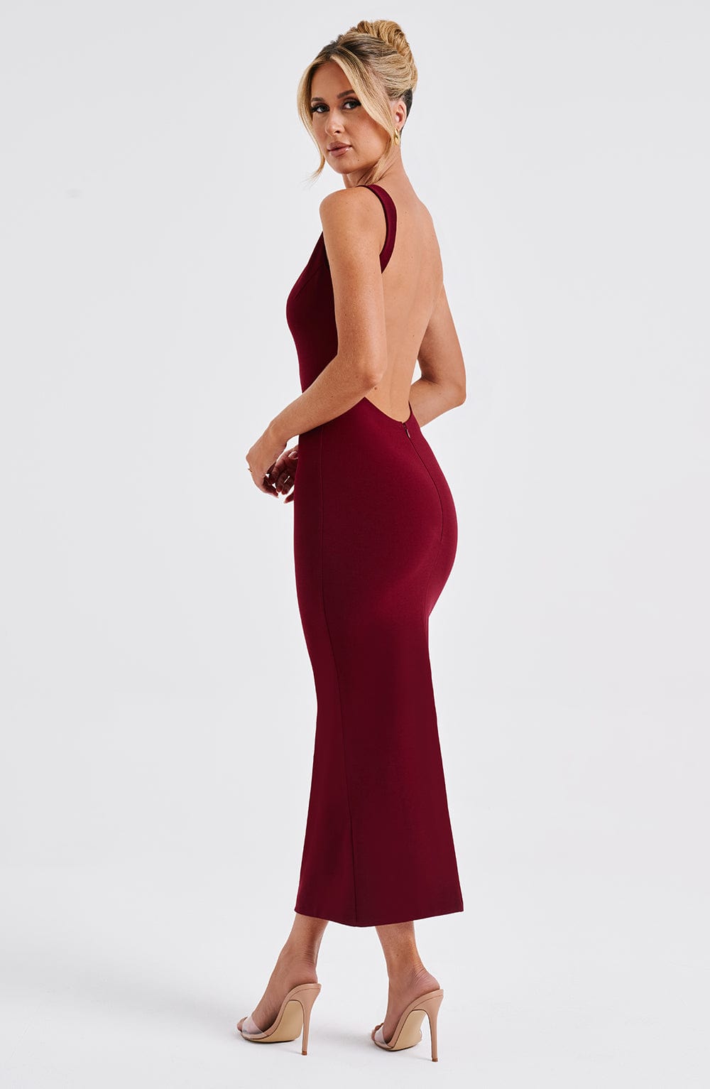Sukienka Lucinda Midi - Bordeaux