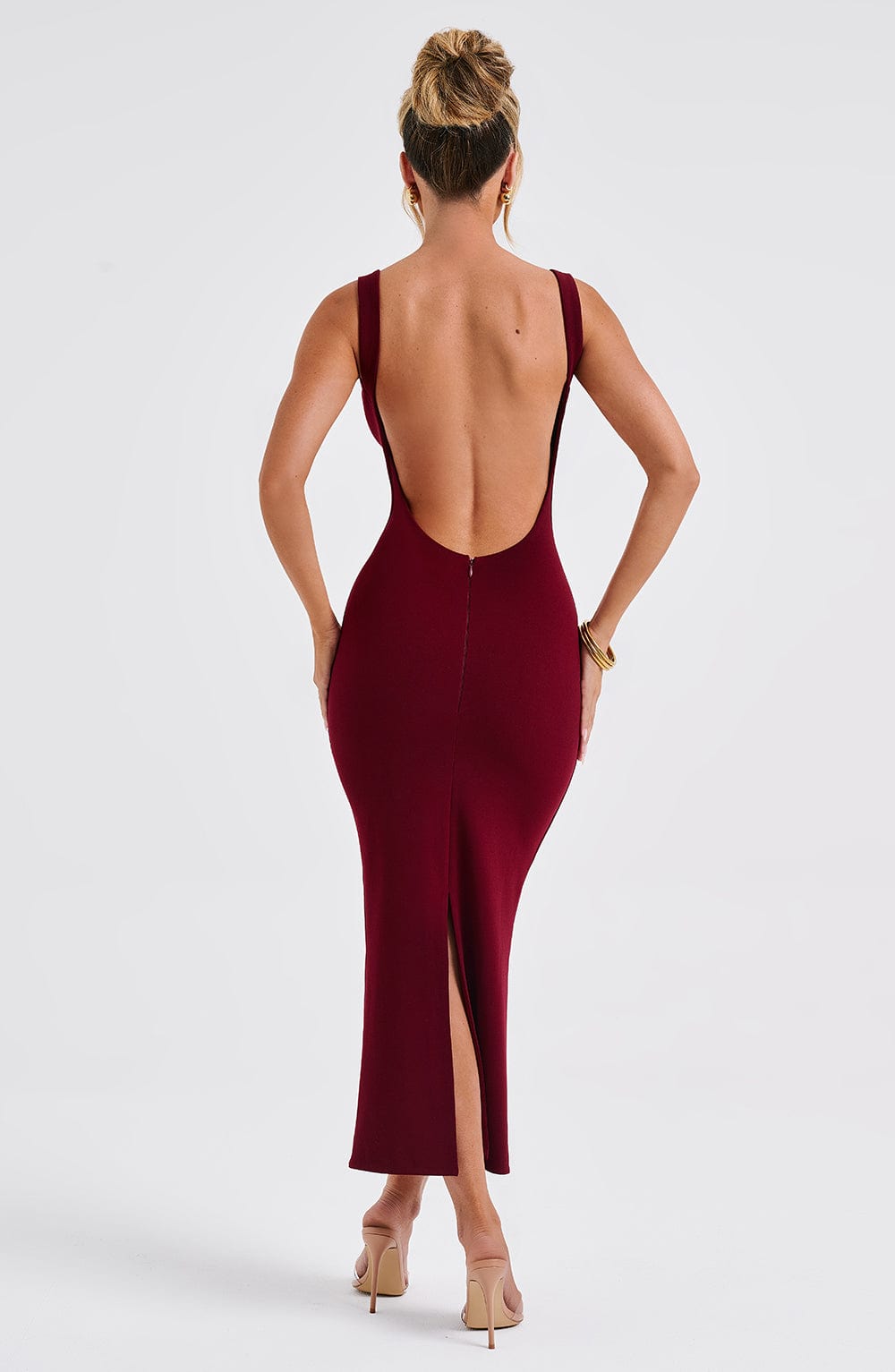 Sukienka Lucinda Midi - Bordeaux