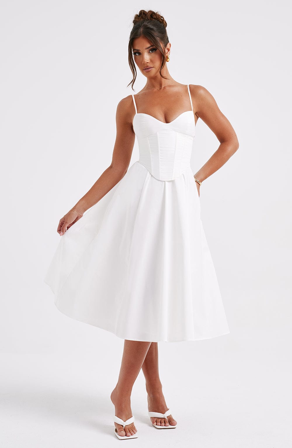Sukienka Mariella Midi - Ecru