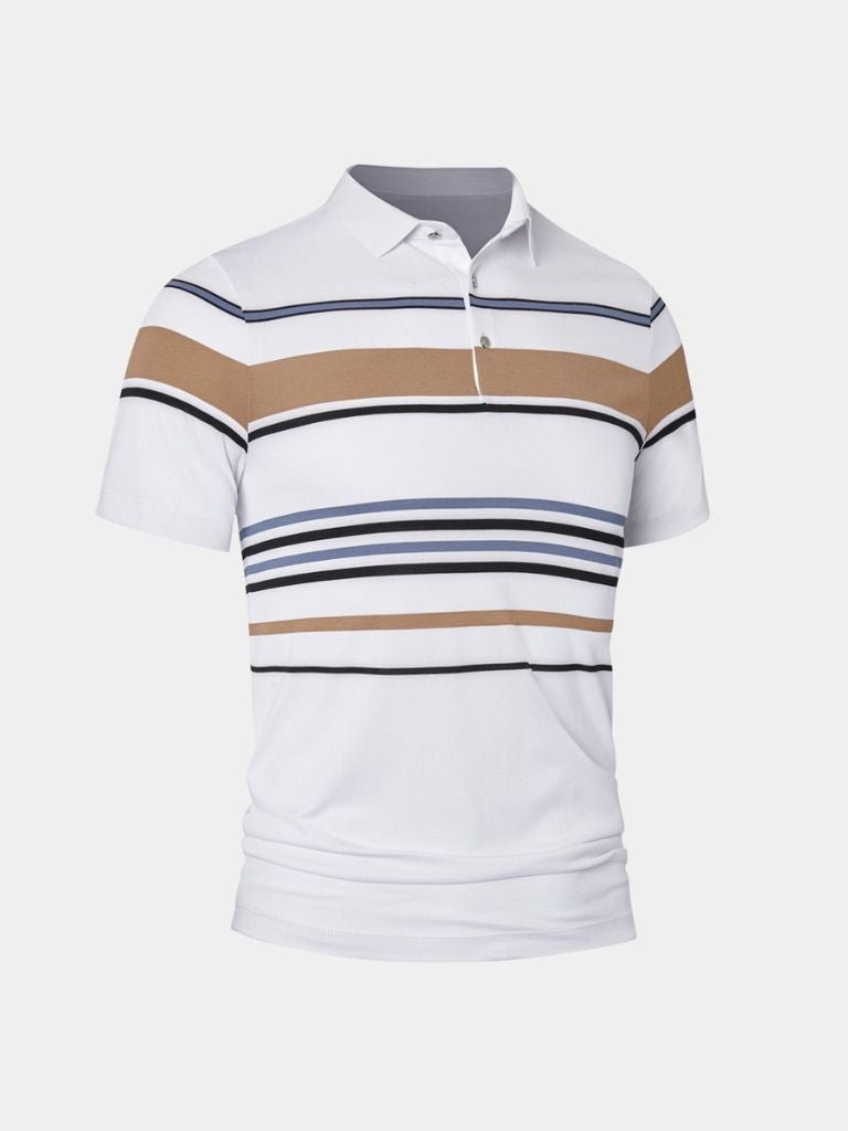 Polo w paski zachodu słońca