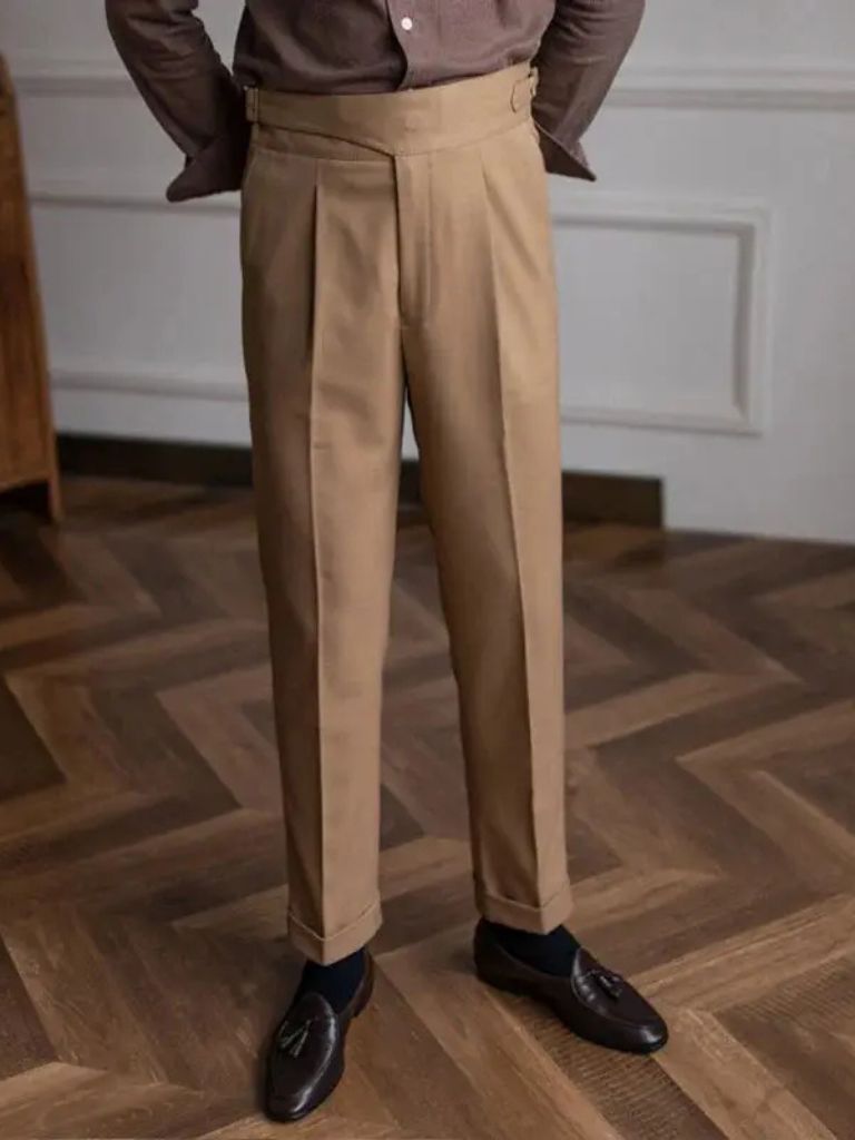 Spodnie w stylu vintage brytyjskim