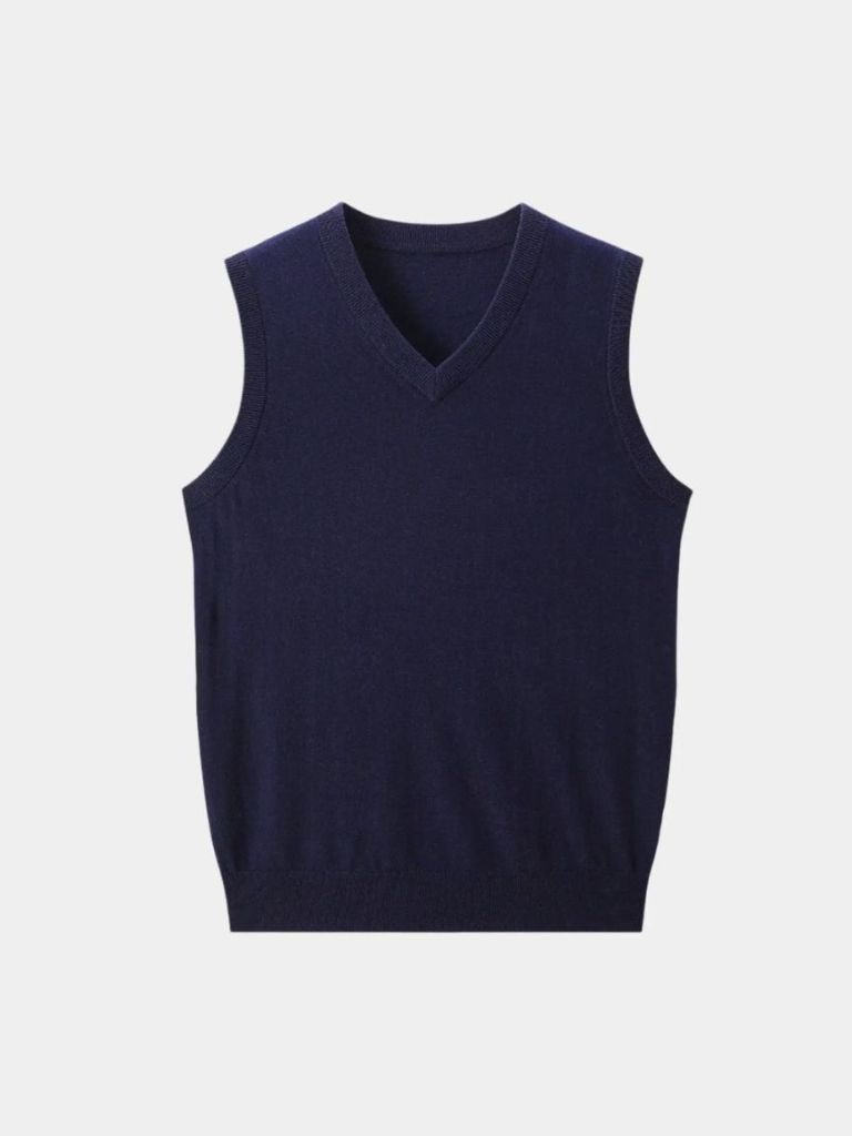 100% Kaszmirowa Kamizelka V Neck