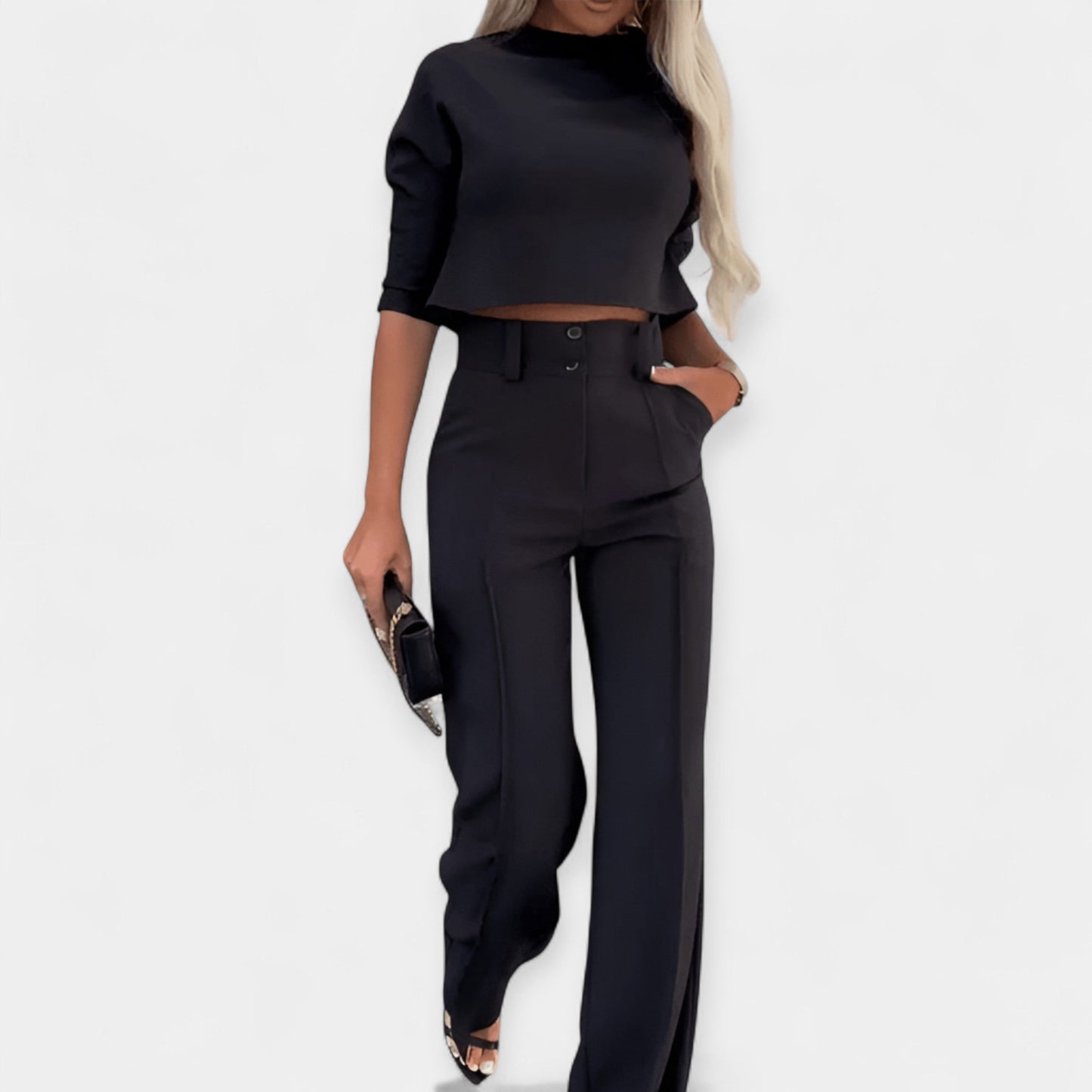 Zestaw Crop Top i Spodnie