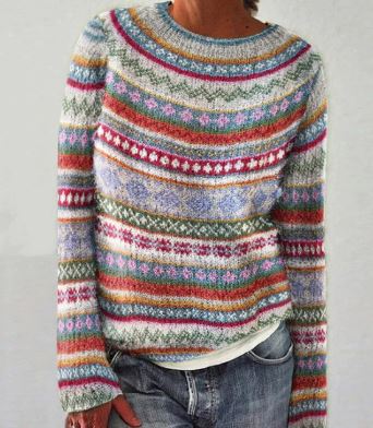 JESSIE | MULTICOLOR VINTAGE PULLOVER