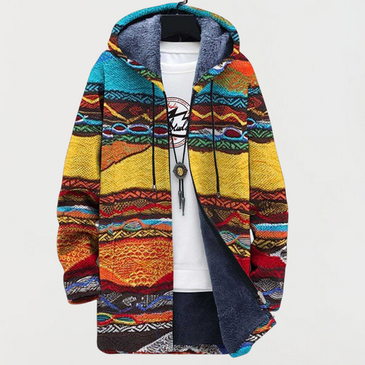 Elena | Bluza z kapturem w stylu tribal