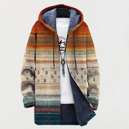 Ava | Bluza z kapturem w paski na jesień