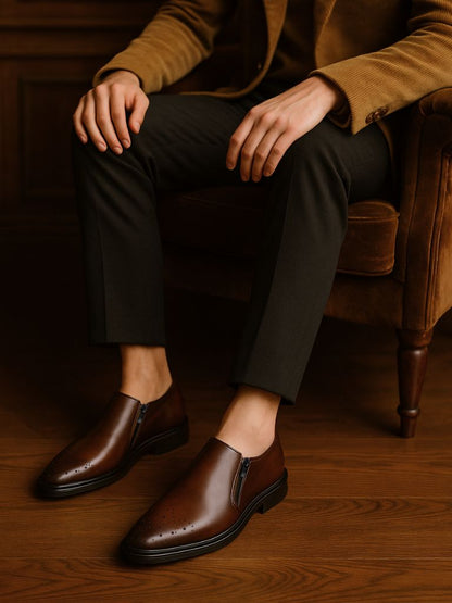 Brun Prestige Leather Loafers