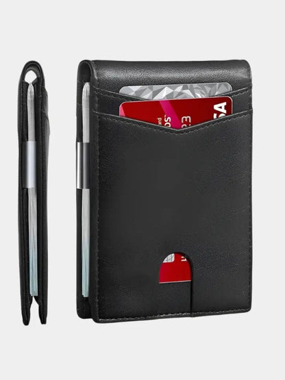 Portfel Minimalistyczny z Włókna Węglowego Anty RFID