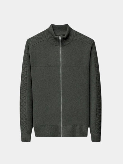 Cashmere Sweater with Zip