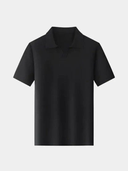 Casual Koszulka Polo Bez Guzików