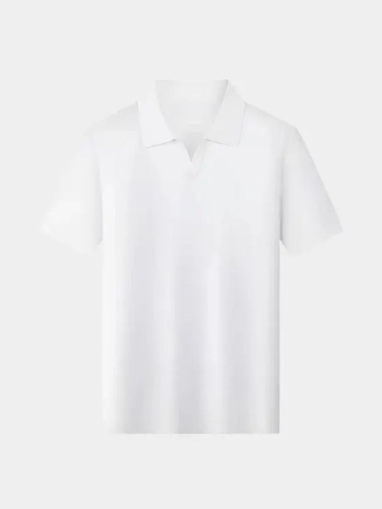 Casual Koszulka Polo Bez Guzików