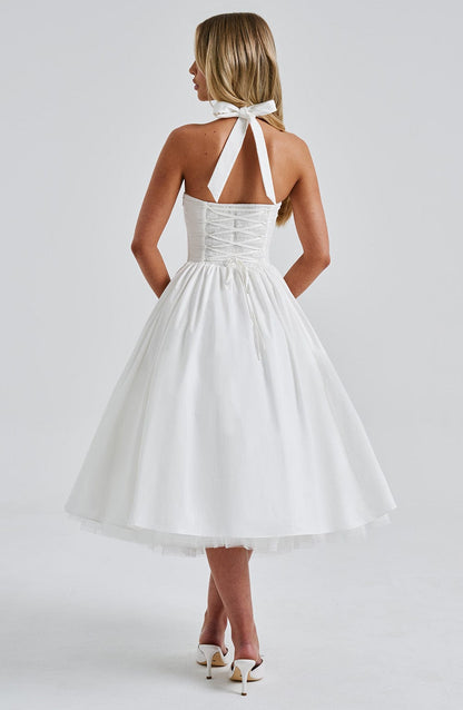 Cressida Midi Dress - Écru