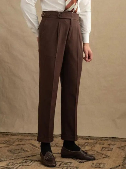 Dark Brown Gabardine Suit