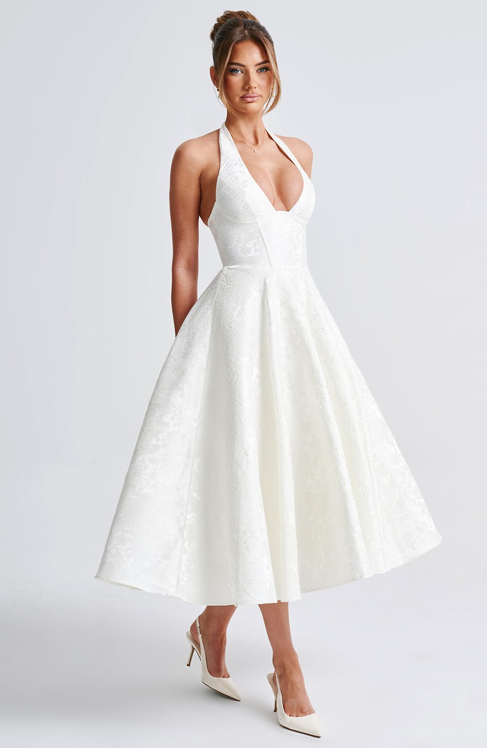 Sukienka Effie Midi - Ecru