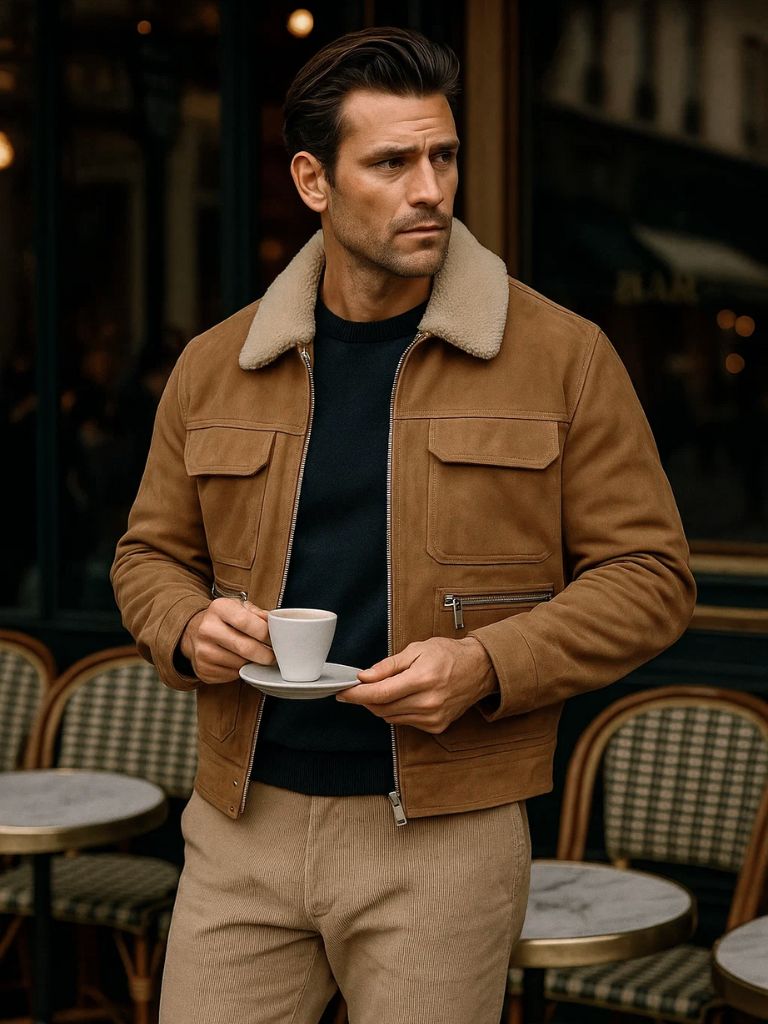 Kurtka Fleece Suede