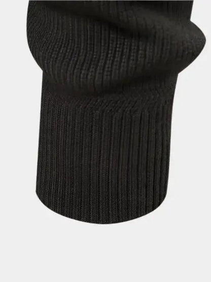Sweter na zamek z dzianiny