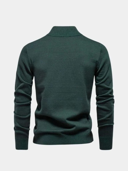 Basic Sweater with Quarter Zip