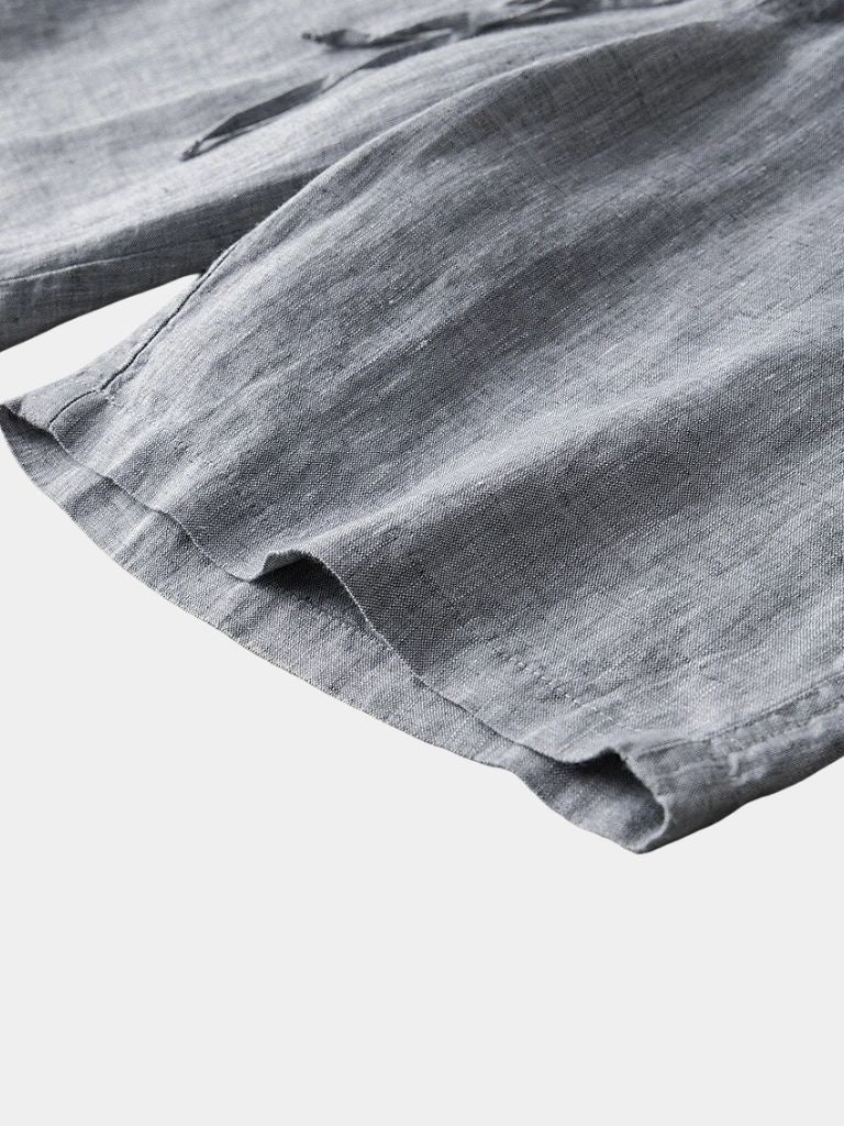 Szorty lniane Gris Mariner