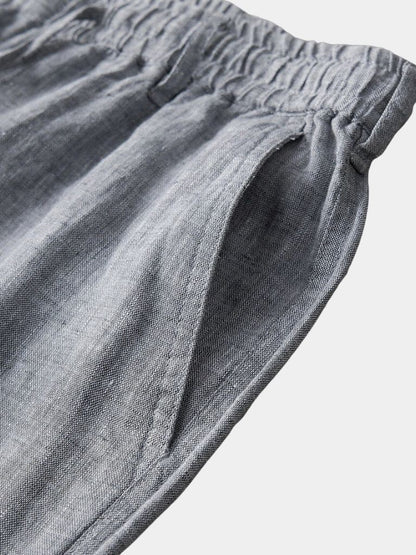 Szorty lniane Gris Mariner