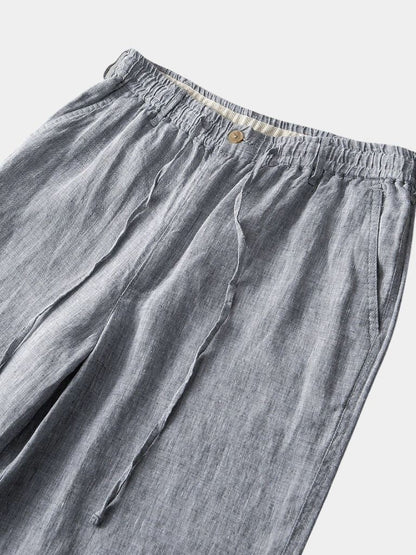 Szorty lniane Gris Mariner