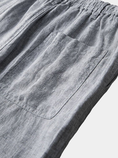Szorty lniane Gris Mariner