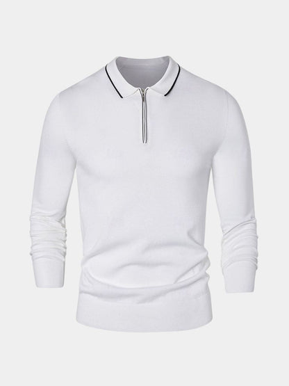 Polo Elite w kolorze kości słoniowej z długim rękawem