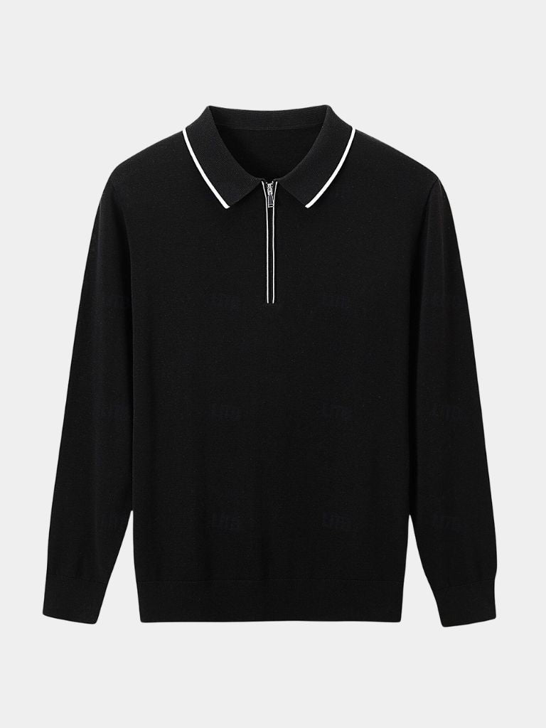 Polo Elite w kolorze kości słoniowej z długim rękawem