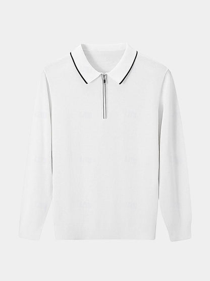 Polo Elite w kolorze kości słoniowej z długim rękawem
