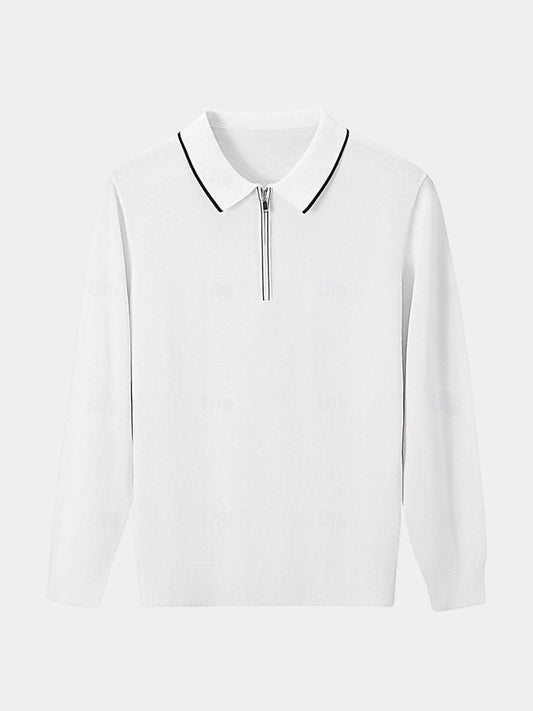 Polo Elite w kolorze kości słoniowej z długim rękawem