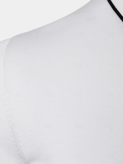 Polo Elite w kolorze kości słoniowej z długim rękawem