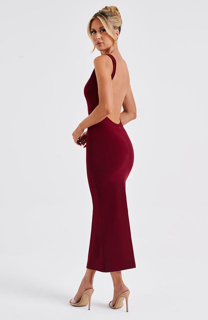 Sukienka Lucinda Midi - Bordeaux