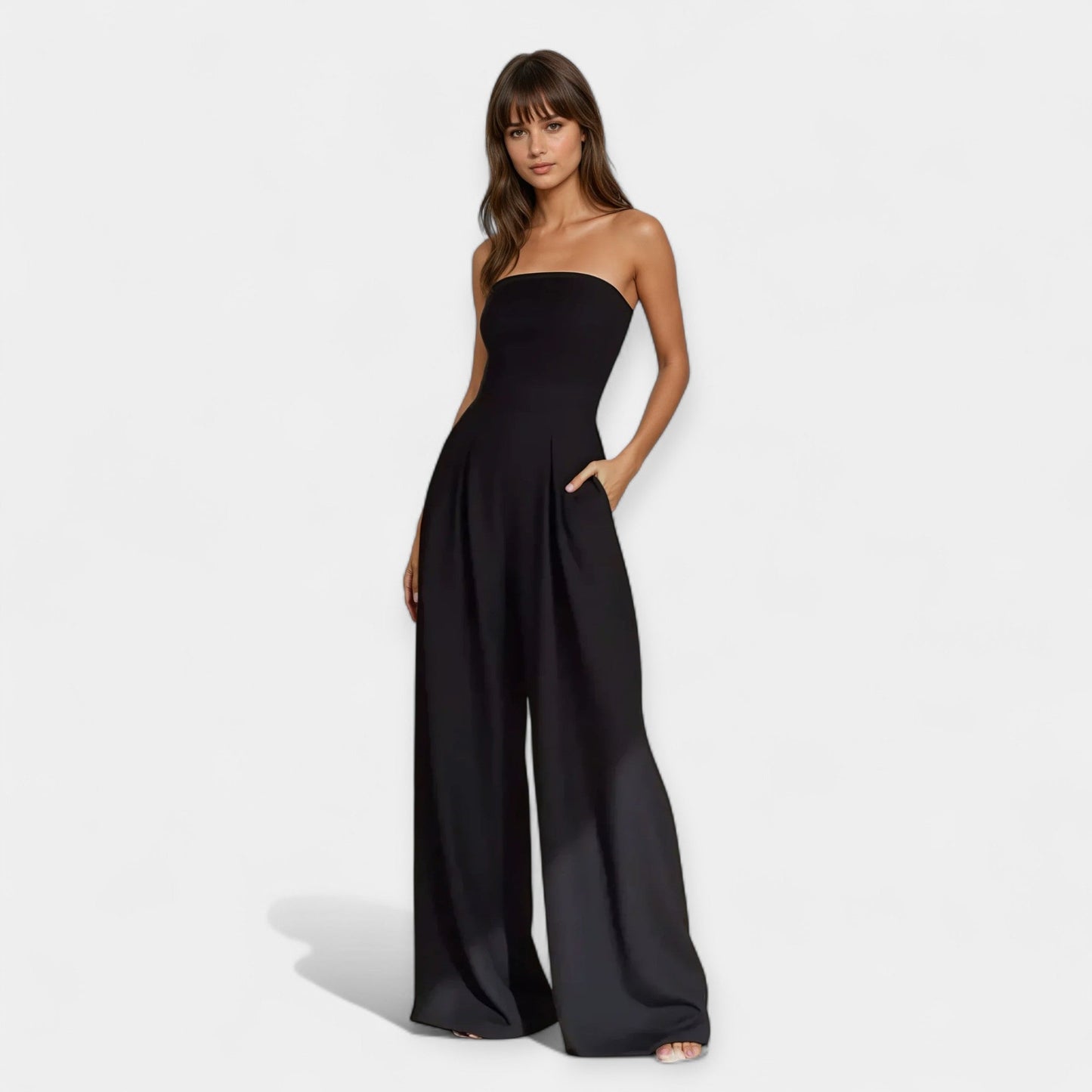 Kombinezon Bustier Bez Rękawów