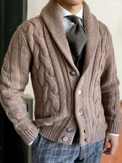 Męski Sweter Kardigan